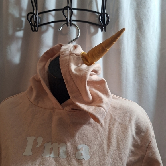 Graphic print unicorn hoodie small - Picture 3 of 4